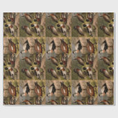 Kleurig schilderij van eenden cadeaupapier (Vlak)