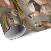 Kleurig schilderij van eenden cadeaupapier (Rol Hoek)