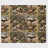 Kleurig  schilderij van eenden cadeaupapier (Vlak)