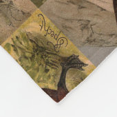 Kleurig  schilderij van eenden fleece deken (Hoek)