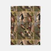 Kleurig  schilderij van eenden fleece deken (Voorkant)