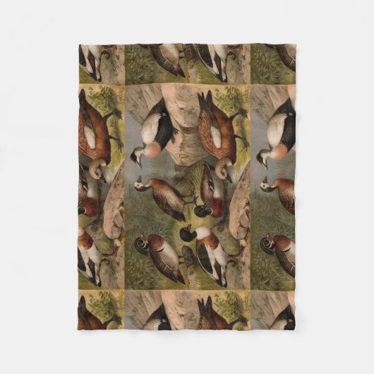 Kleurig  schilderij van eenden fleece deken (Voorkant)
