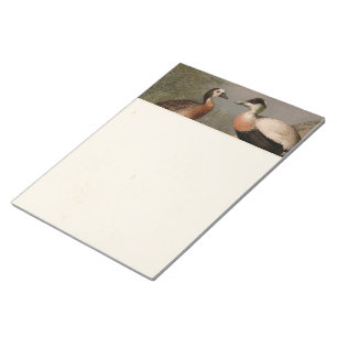 Kleurig  schilderij van eenden notitieblok
