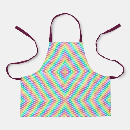 Kleurig schort met een levendig geometrisch patroo (Voorkant)