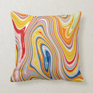 Kleurig Sierkussen met swirl-effect