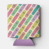 Kleurig Skateboard Patroon op maat Blikjeskoeler (Achterkant)