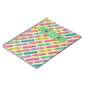 Kleurig Skateboard Patroon op maat Notitieboek (Linkerzijde)