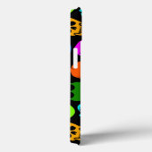 Kleurig Skulls-patroon in zwart Case-Mate iPhone Case (Achterkant / Rechts)
