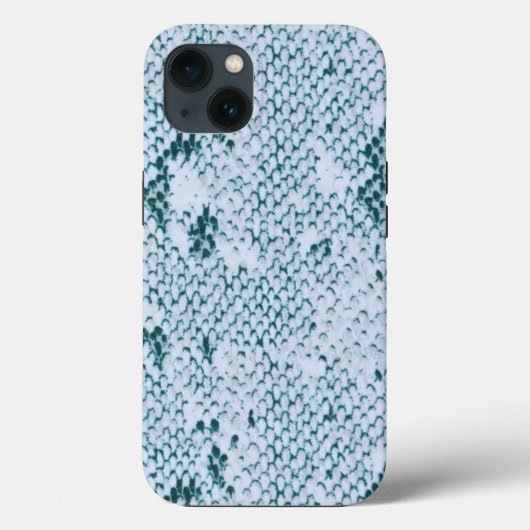 Kleurig slangenontwerp in blauw groen en wit Case-Mate iPhone case (Achterkant)