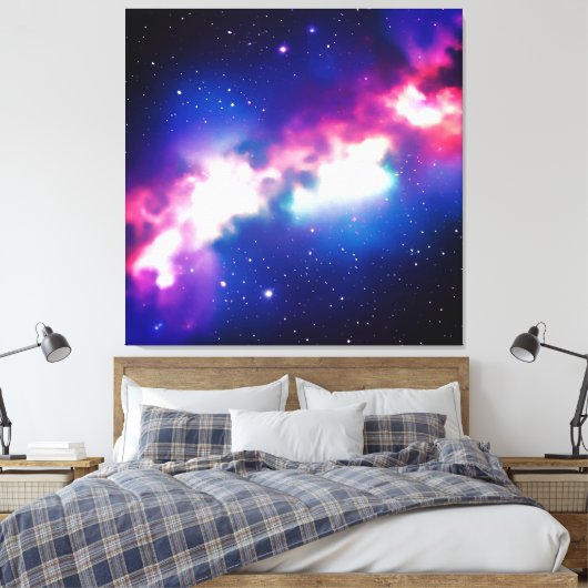 Kleurig slangnebula Galaxy Stretched Canvas (Insitu (Slaapkamer))