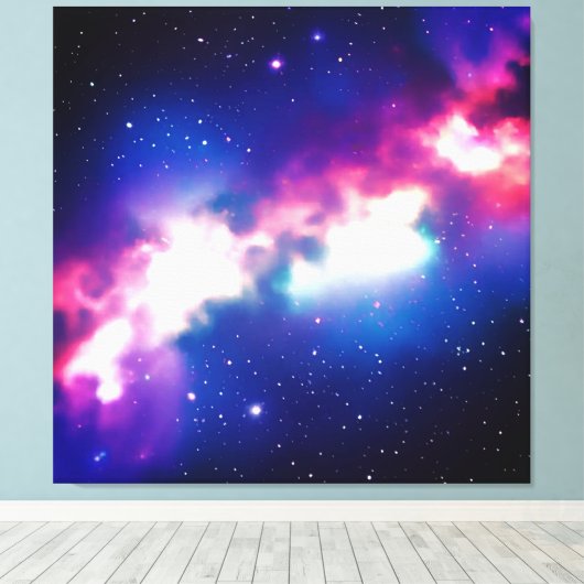 Kleurig slangnebula Galaxy Stretched Canvas (Insitu (Houten vloer))