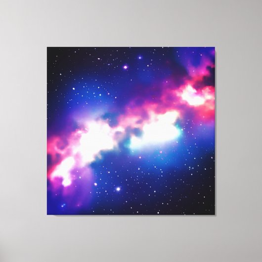 Kleurig slangnebula Galaxy Stretched Canvas Afdruk (Voorkant)