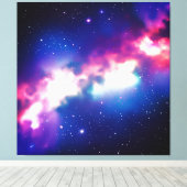 Kleurig slangnebula Galaxy Stretched Canvas Afdruk (Insitu (Houten vloer))