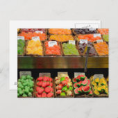 Kleurig snoepgoed briefkaart (Voorkant / Achterkant)