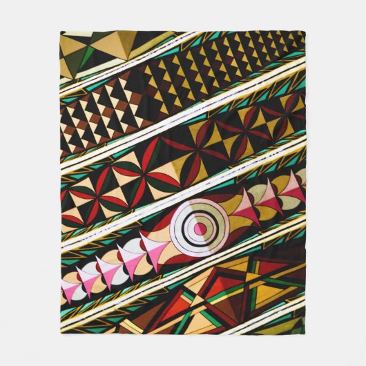 Kleurig Spaans plafond Fleece Deken (Voorkant)