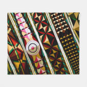 Kleurig Spaans plafond Fleece Deken (Voorkant (Horizontaal))