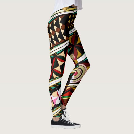 Kleurig Spaans plafond Leggings (Rechts)