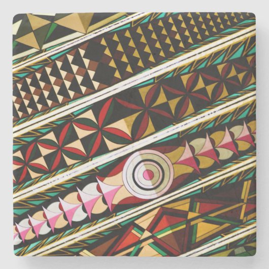 Kleurig Spaans plafond Stenen Onderzetter (Voorkant)