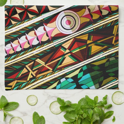 Kleurig Spaans plafond Theedoek (Gevouwen)