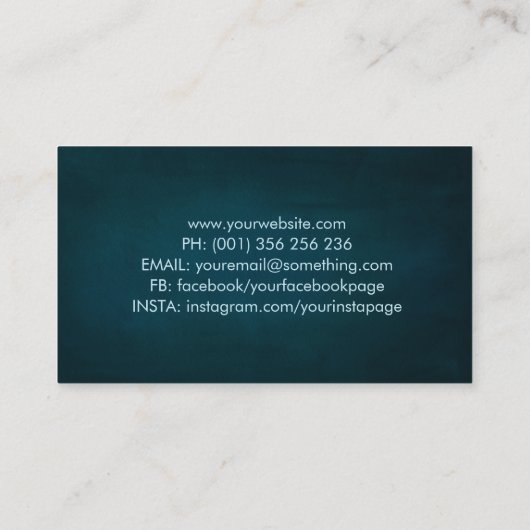 Kleurig spintavlindervisitekaartje visitekaartje (Achterkant)