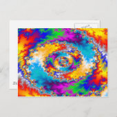 Kleurig spiraal ontwerp: briefkaart (Voorkant / Achterkant)