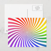 Kleurig spiraal ontwerp: briefkaart (Voorkant / Achterkant)