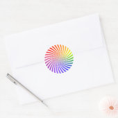 Kleurig spiraal ontwerp: ronde sticker (Envelop)
