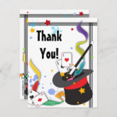 Kleurig Splash-ventiel met een Magic Note Card Bedankkaart (Voorkant / Achterkant)