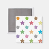Kleurig sterrenpatroon magneet (Voorkant / Achterkant)