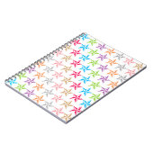 Kleurig sterrenpatroon notitieboek (Linkerzijde)