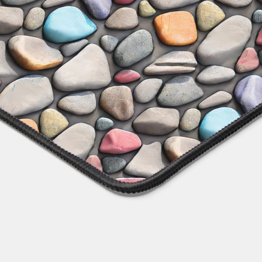 Kleurig stonpatroon bureaumat (Hoek)