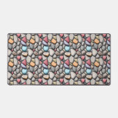 Kleurig stonpatroon bureaumat (Voorkant)