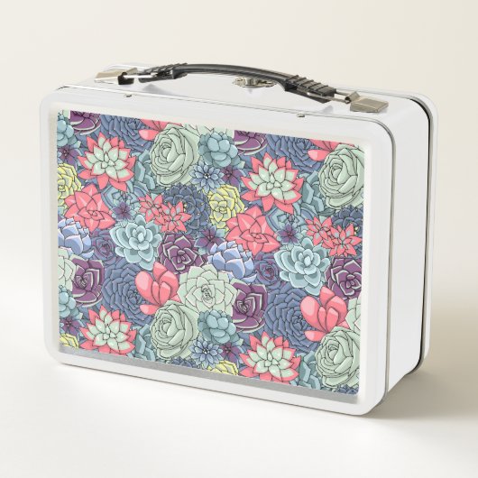 Kleurig Succulent Patroon (Achterkant)