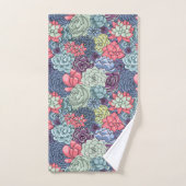 Kleurig Succulent Patroon Bad Handdoek (Handdoek)
