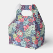 Kleurig Succulent Patroon Bedankdoosjes (Achterkant)