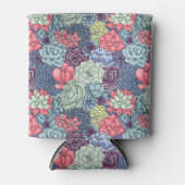 Kleurig Succulent Patroon Blikjeskoeler (Voorkant)