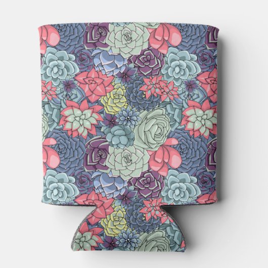 Kleurig Succulent Patroon Blikjeskoeler