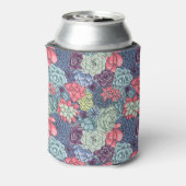 Kleurig Succulent Patroon Blikjeskoeler (Blikje Achterkant)