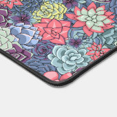 Kleurig Succulent Patroon Bureaumat (Hoek)