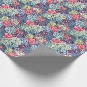 Kleurig Succulent Patroon Cadeaupapier (Hoek)