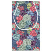 Kleurig Succulent Patroon Klein Cadeauzakje (Achterkant)