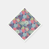 Kleurig Succulent Patroon Servet (Hoek)