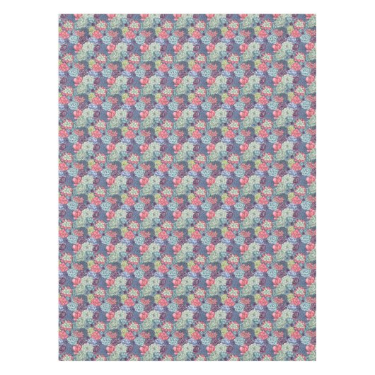 Kleurig Succulent Patroon Tafelkleed (Voorkant)