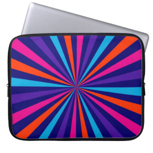 Kleurig Sun Burst Wheel Decor Laptop Sleeve