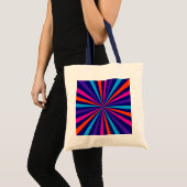 Kleurig Sun Burst Wheel Decor Tote Bag (Voorkant (product))
