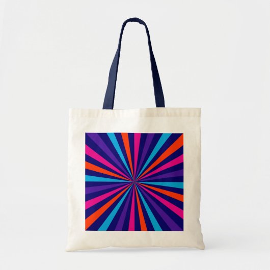 Kleurig Sun Burst Wheel Decor Tote Bag (Voorkant)
