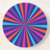 Kleurig Sun Burst Wheel Decor Zandsteen Onderzetter (Voorkant)