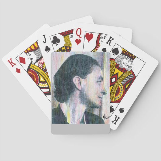  kleurig tekenpotlood Georgia O'keeffe Pokerkaarten (Achterkant)