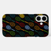 kleurig tennisracketpatroon Case-Mate iPhone case (Achterkant (horizontaal))