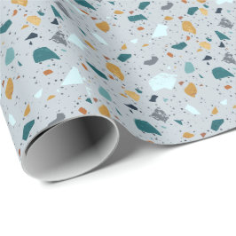 Kleurig terrazpatroon cadeaupapier
